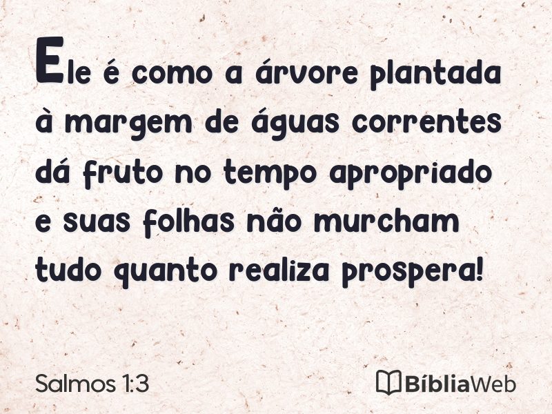 Salmos 1:3 em imagem para compartilhar
