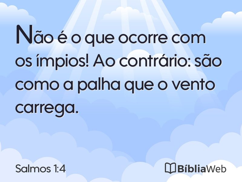 Salmos 1:4 em imagem para compartilhar