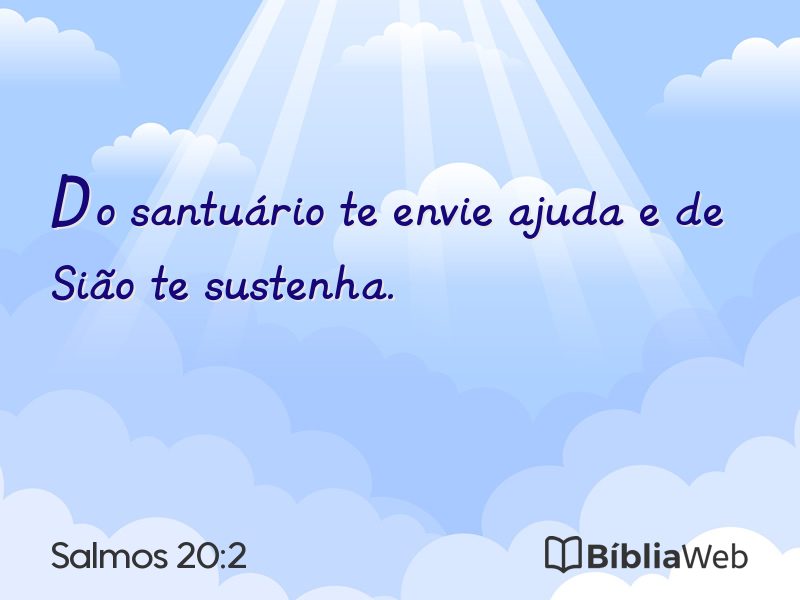 Salmos 20:2 em imagem para compartilhar