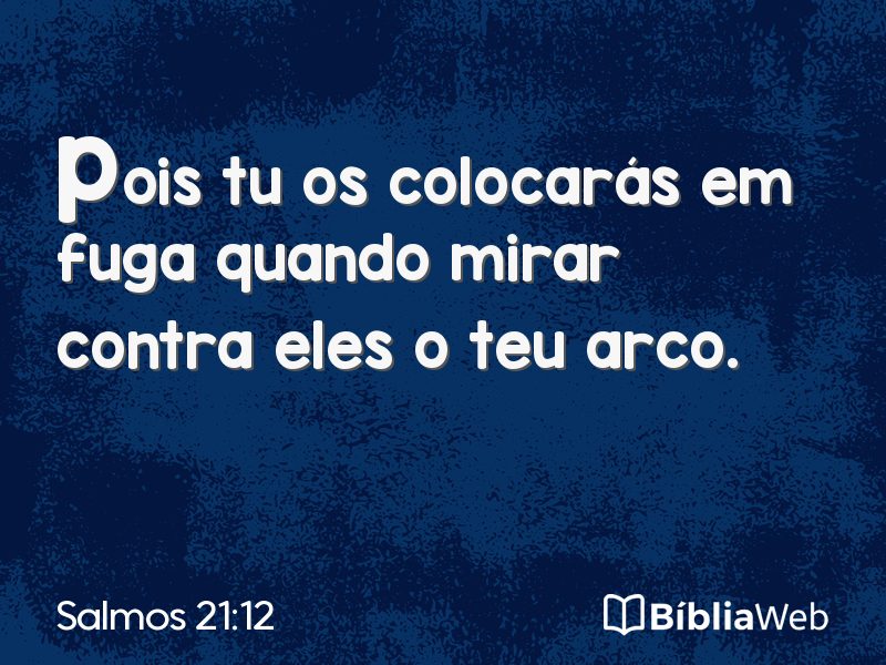 Salmos 21:12 em imagem para compartilhar