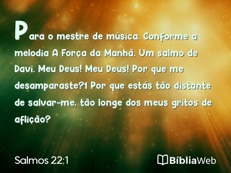 Salmos 22:1 em imagem para compartilhar