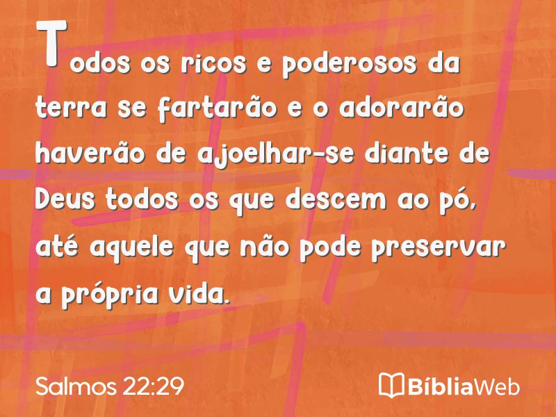 Salmos 22:29 em imagem para compartilhar