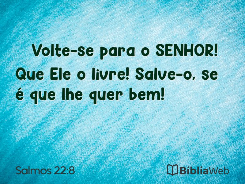 Salmos 22:8 em imagem para compartilhar