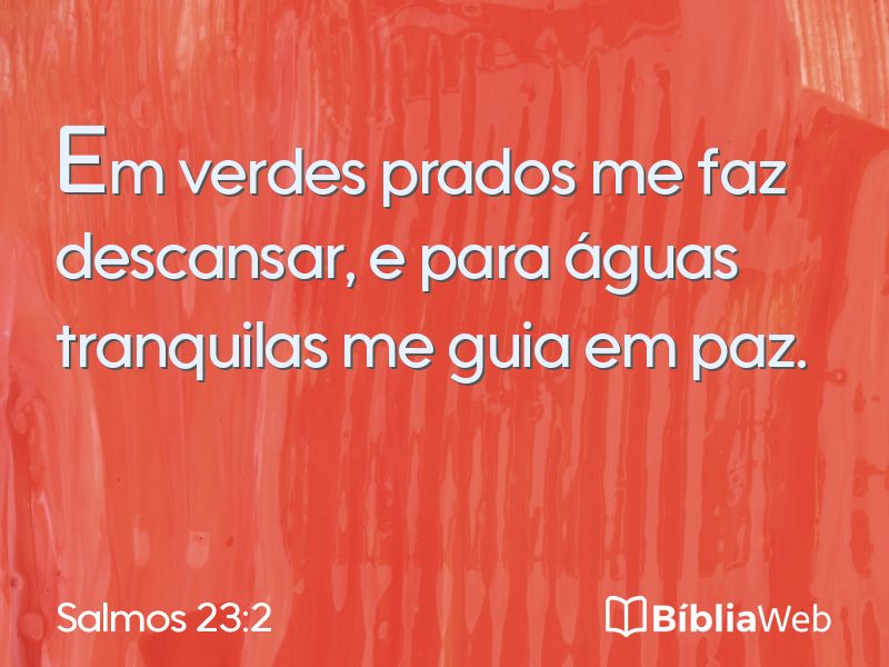 Salmos 23:2 em imagem para compartilhar