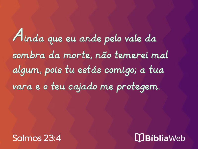 Salmos 23:4 em imagem para compartilhar