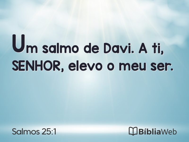 Salmos 25:1 em imagem para compartilhar
