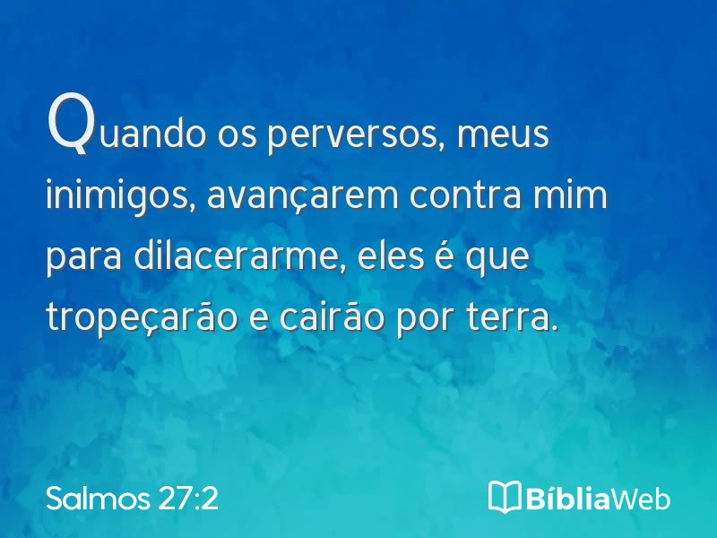 Salmos 27:2 em imagem para compartilhar
