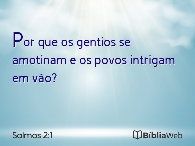 Salmos 2:1 em imagem para compartilhar