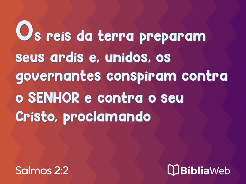 Salmos 2:2 em imagem para compartilhar
