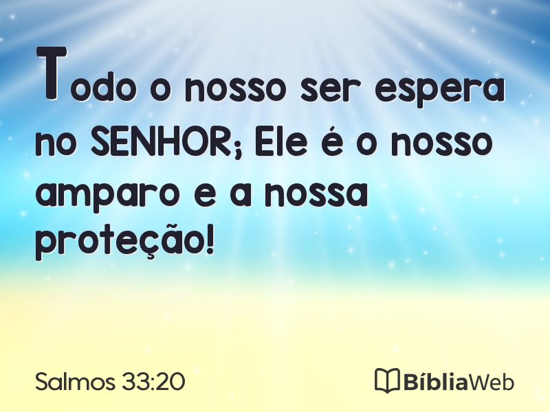 Salmos 33:20 em imagem para compartilhar