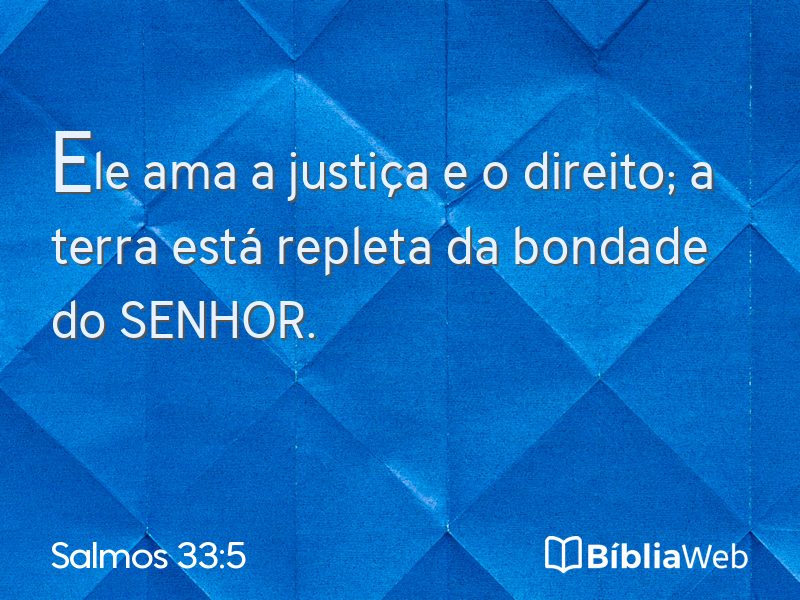 Salmos 33:5 em imagem para compartilhar
