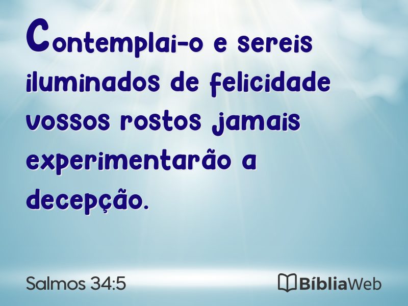 Salmos 34:5 em imagem para compartilhar