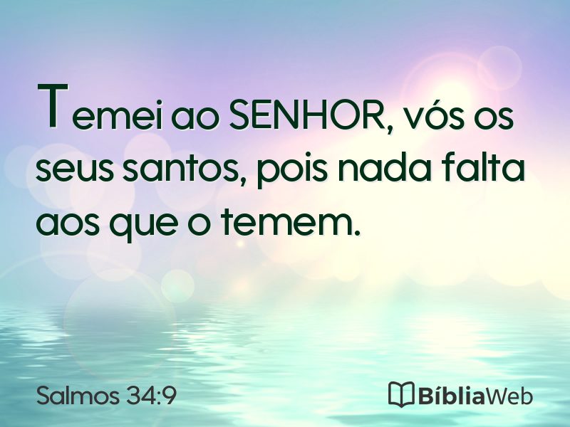 Salmos 34:9 em imagem para compartilhar