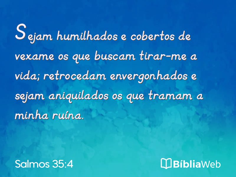Salmos 35:4 em imagem para compartilhar