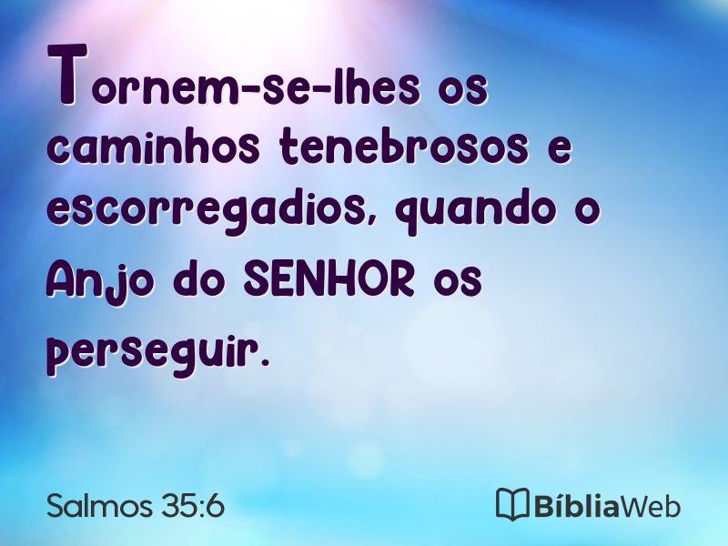 Salmos 35:6 em imagem para compartilhar