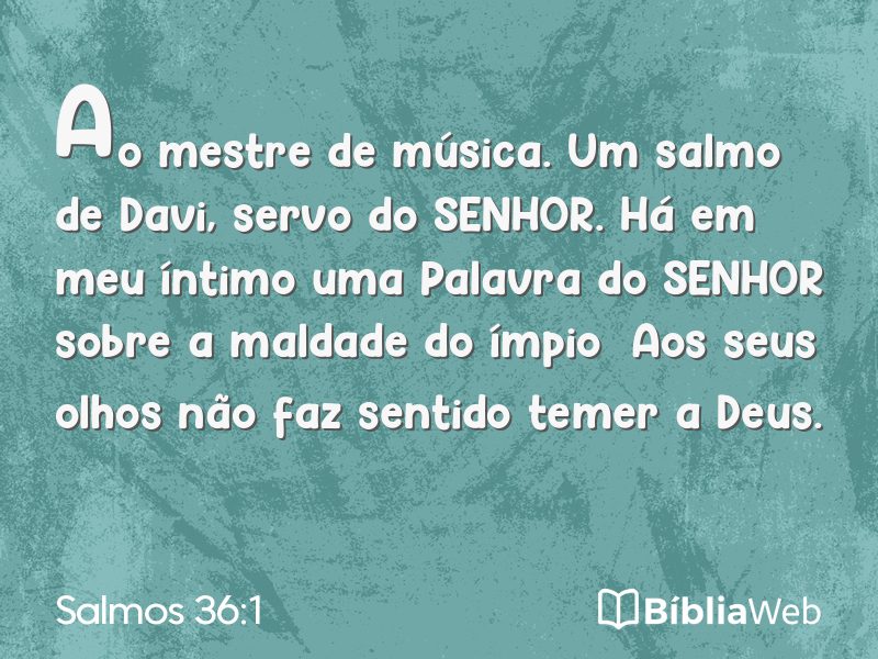 Salmos 36:1 em imagem para compartilhar