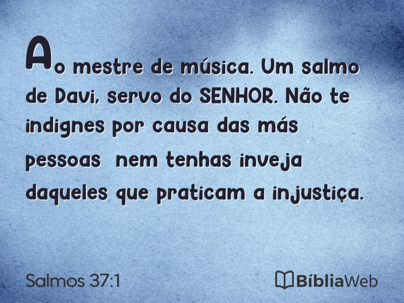 Salmos 37:1 em imagem para compartilhar