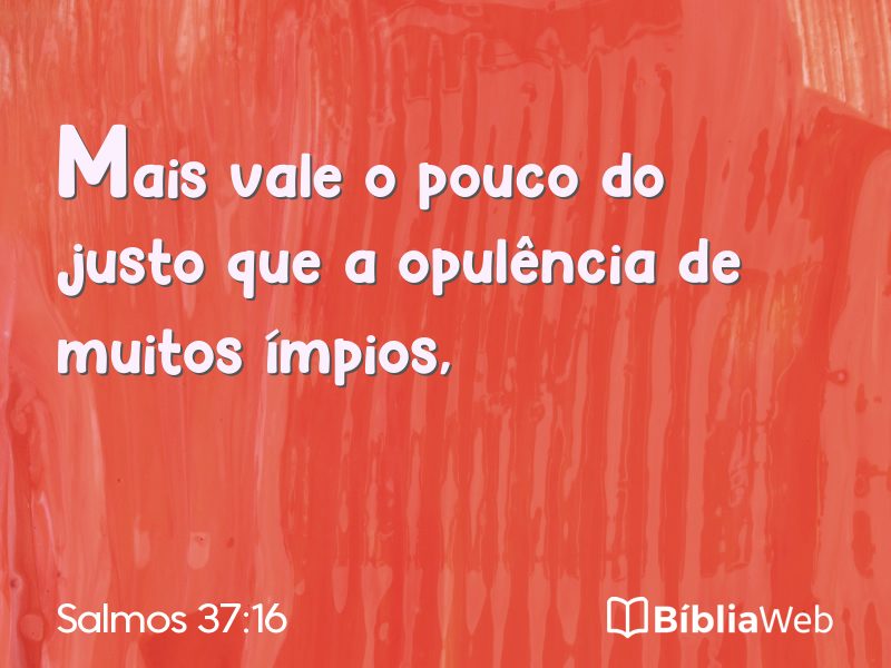 Salmos 37:16 em imagem para compartilhar