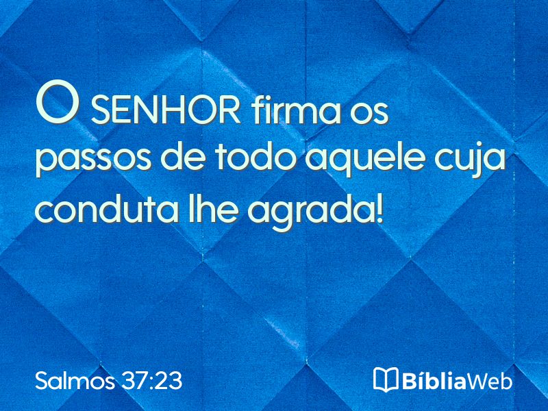 Salmos 37:23 em imagem para compartilhar
