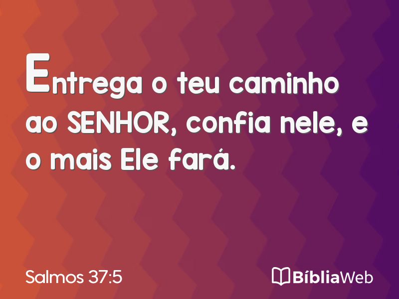 Salmos 37:5 em imagem para compartilhar