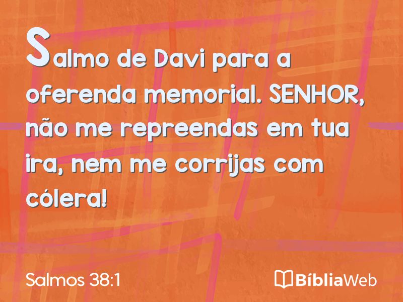Salmos 38:1 em imagem para compartilhar