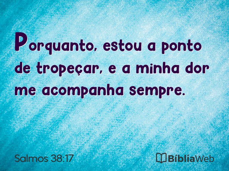 Salmos 38:17 em imagem para compartilhar