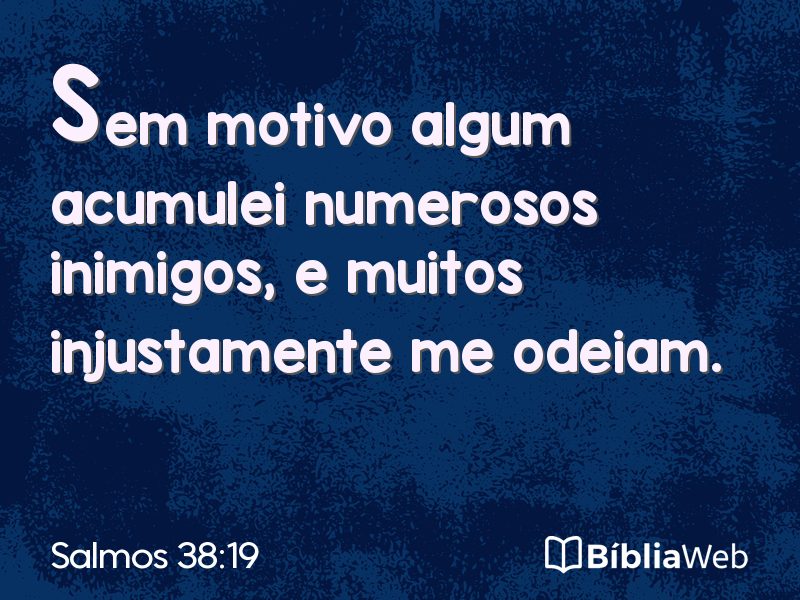 Salmos 38:19 em imagem para compartilhar