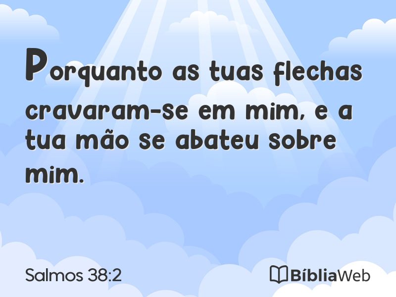 Salmos 38:2 em imagem para compartilhar