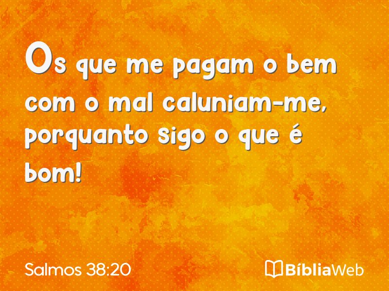 Salmos 38:20 em imagem para compartilhar