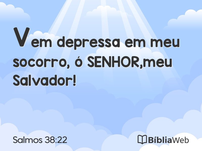 Salmos 38:22 em imagem para compartilhar