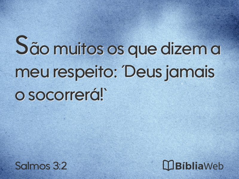 Salmos 3:2 em imagem para compartilhar