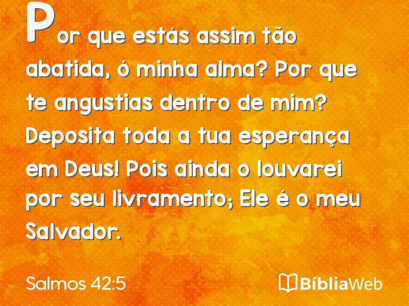 Salmos 42:5 em imagem para compartilhar