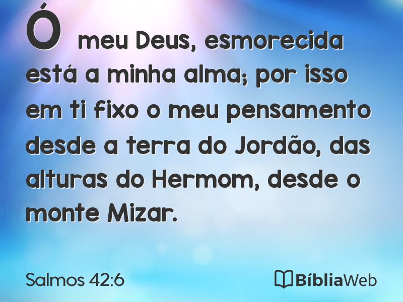 Salmos 42:6 em imagem para compartilhar