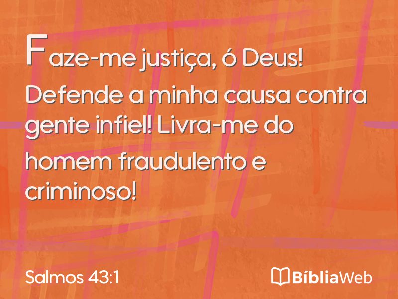Salmos 43:1 em imagem para compartilhar