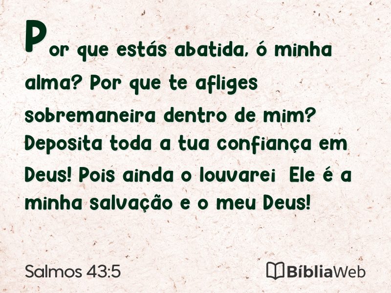 Salmos 43:5 em imagem para compartilhar
