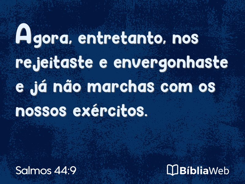 Salmos 44:9 em imagem para compartilhar