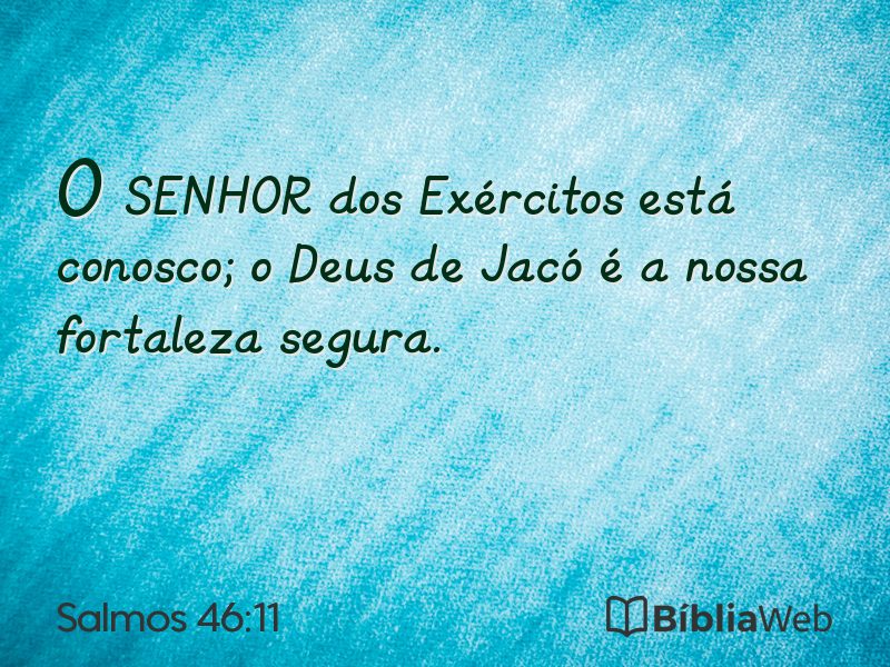 Salmos 46:11 em imagem para compartilhar
