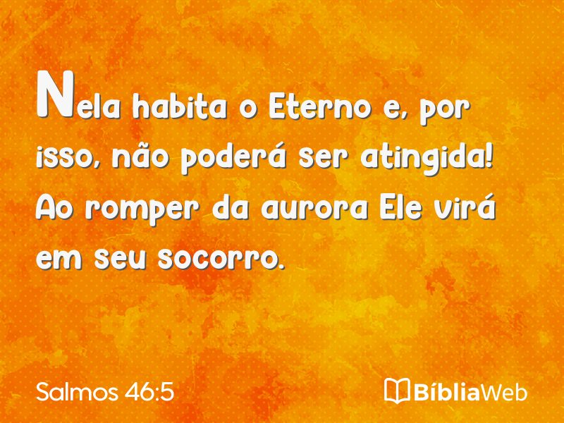 Salmos 46:5 em imagem para compartilhar
