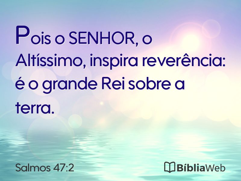 Salmos 47:2 em imagem para compartilhar