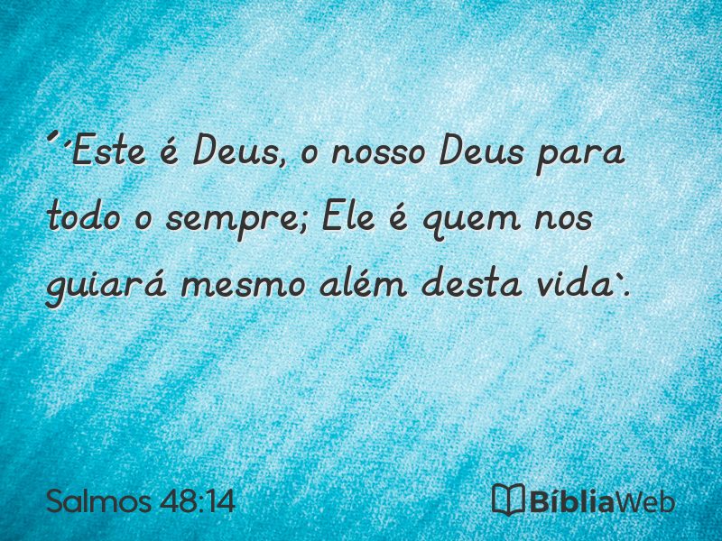 Salmos 48:14 em imagem para compartilhar