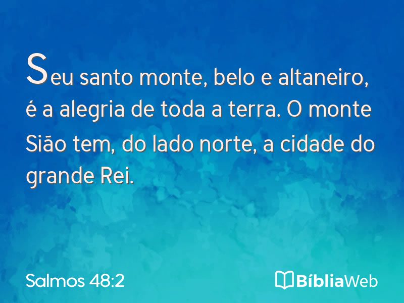 Salmos 48:2 em imagem para compartilhar