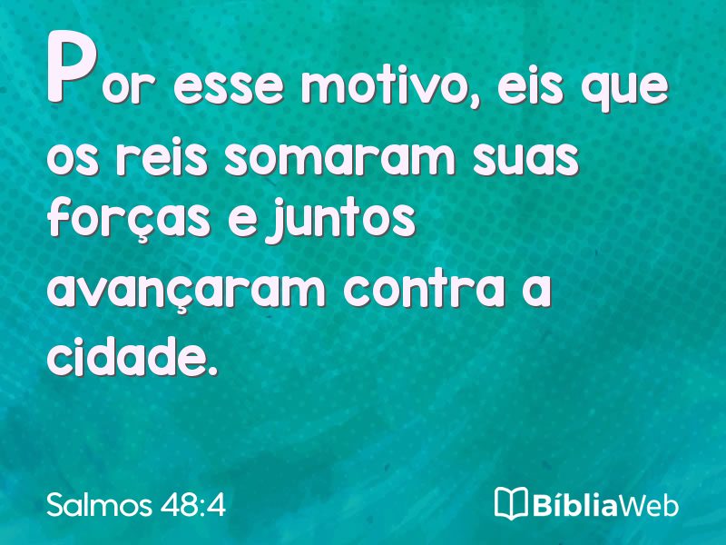 Salmos 48:4 em imagem para compartilhar