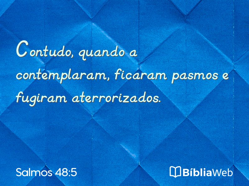 Salmos 48:5 em imagem para compartilhar