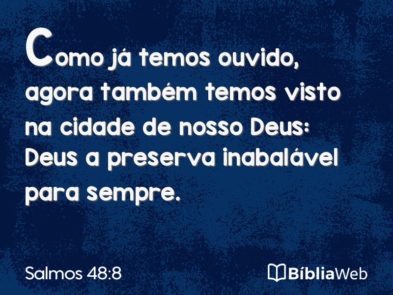 Salmos 48:8 em imagem para compartilhar