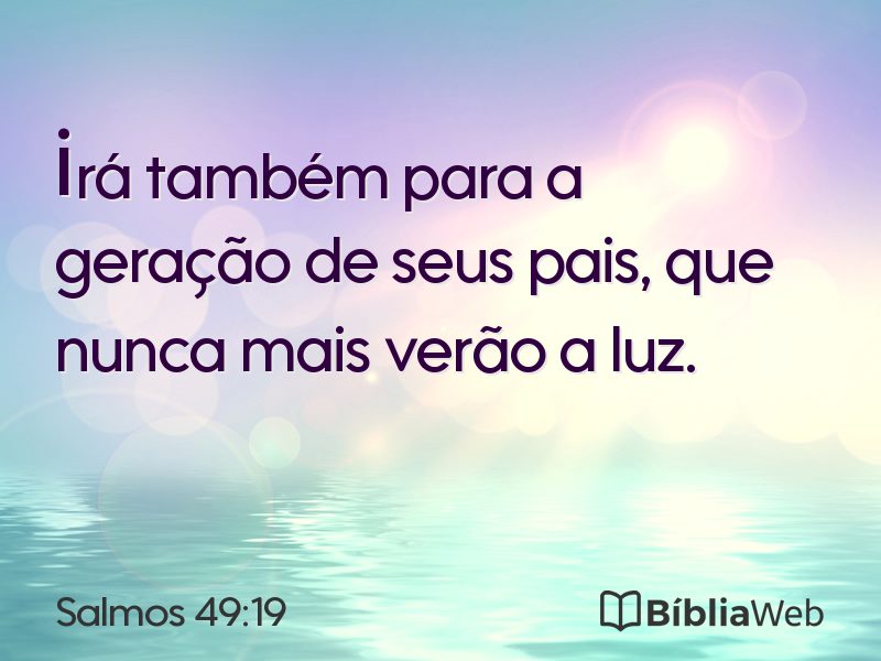 Salmos 49:19 em imagem para compartilhar