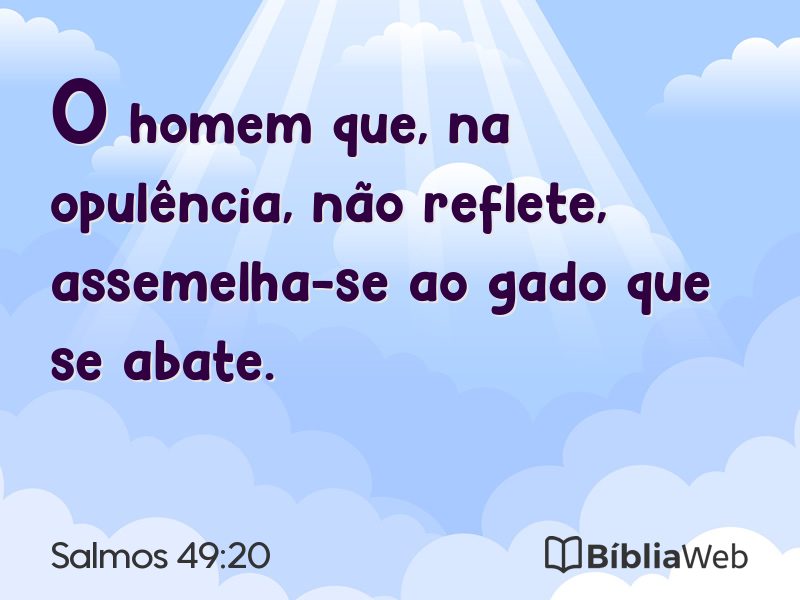 Salmos 49:20 em imagem para compartilhar