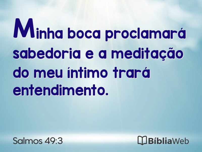 Salmos 49:3 em imagem para compartilhar