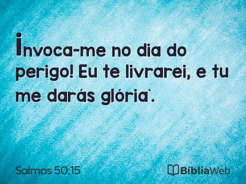 Salmos 50:15 em imagem para compartilhar