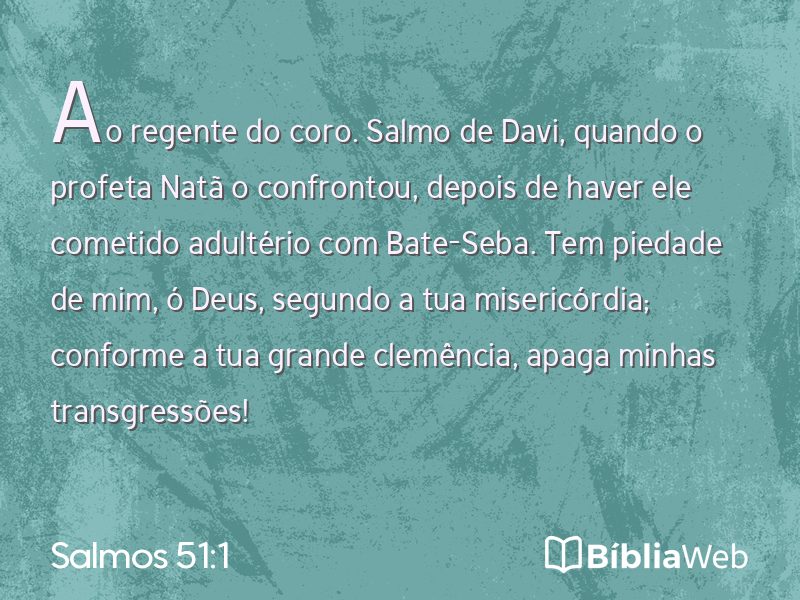 Salmos 51:1 em imagem para compartilhar
