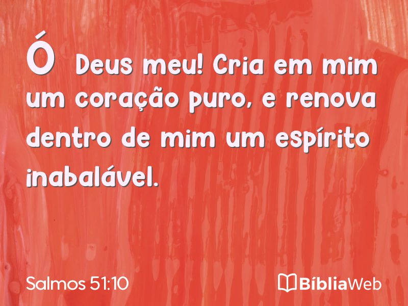 Salmos 51:10 em imagem para compartilhar
